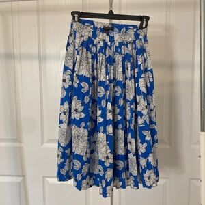 Banana Republic White floral Skirt